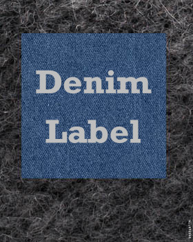 24 Denim-Etiketten | 24 Denim-Patches | 24 Denim-Tags