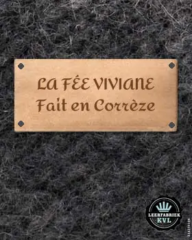 Lederlabel Pr&Atilde;&curren;gen