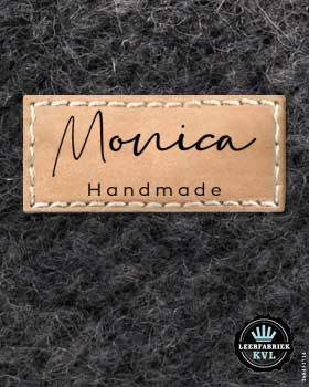 24 Lederlabels | Lederlabel mit Logo | Korkleder Label | Vegane Lederlabels