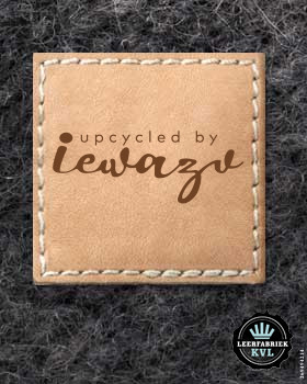 24 Lederlabels | Lederlabel mit Logo | Korkleder Label | Vegane Lederlabels