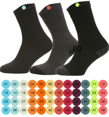 48 Durchnummerierte Etiketten für Kleidung | Socken kennzeichnen