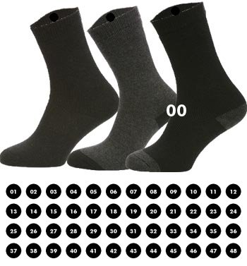 Bügeletiketten Socken