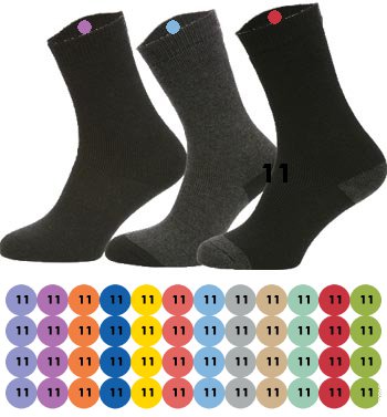 48 Etiketten mit fortlaufende nummerierung | Socken kennzeichnen